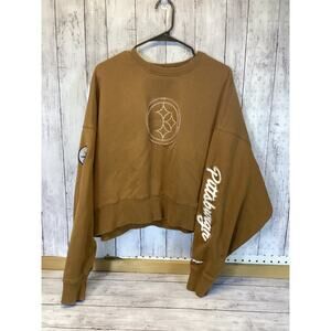 Pittsburgh Steelers Women's Pro Standard Paint The City Crewneck Sweatshirt. -L